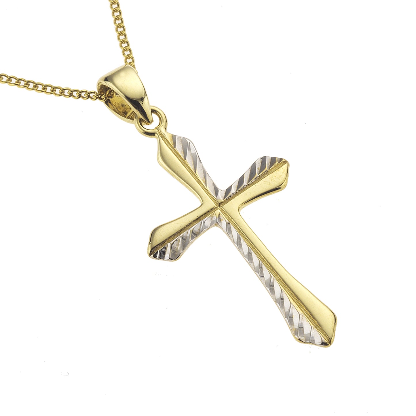 Anhänger mit Kette Panzerkette 333/- Gold 38,0cm ohne Stein