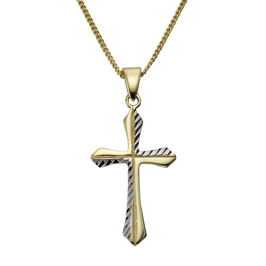 Anhänger mit Kette Panzerkette 333/- Gold 38,0cm ohne Stein