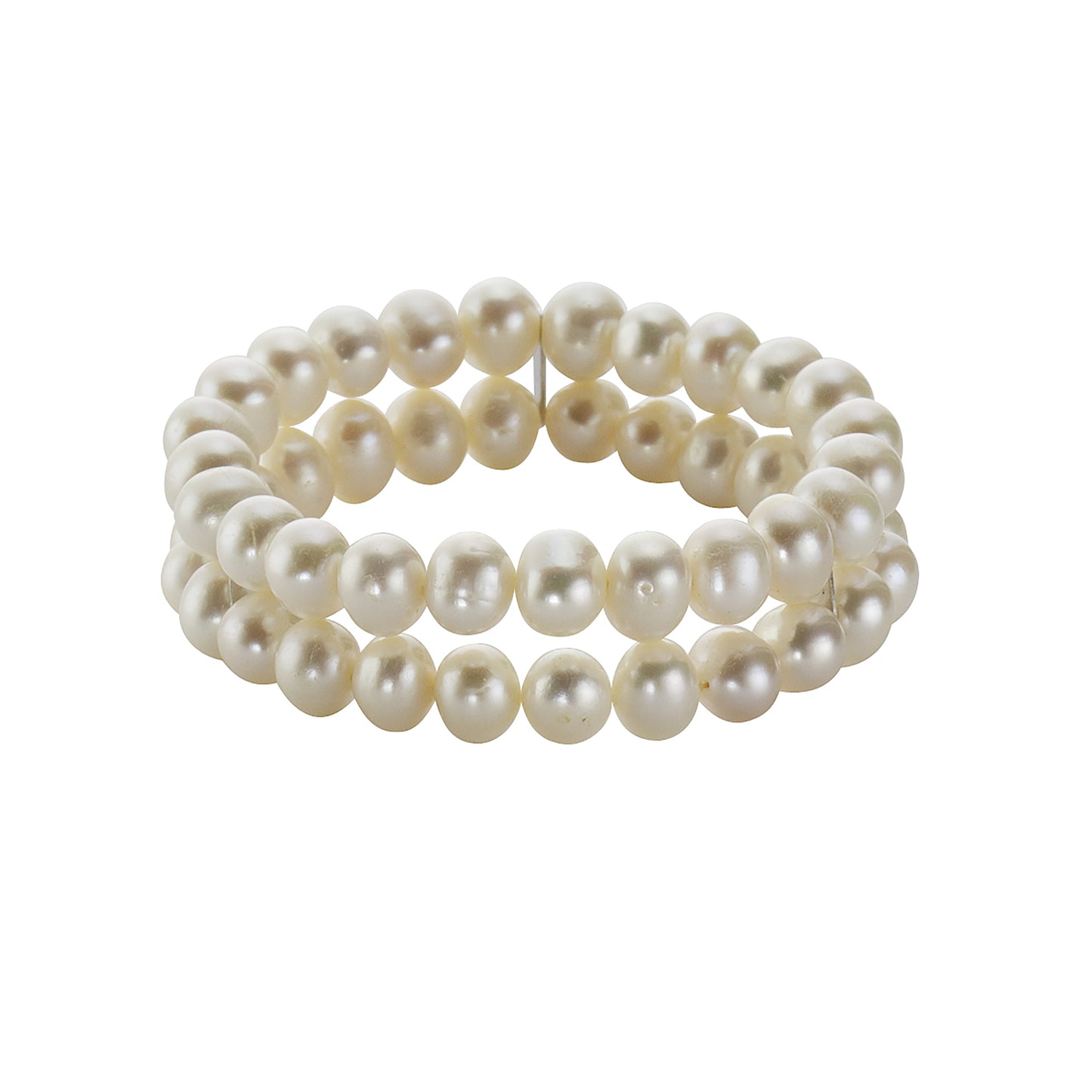 Armband Perlenarmband 925/- Sterling Silber rhodiniert 19cm Perle