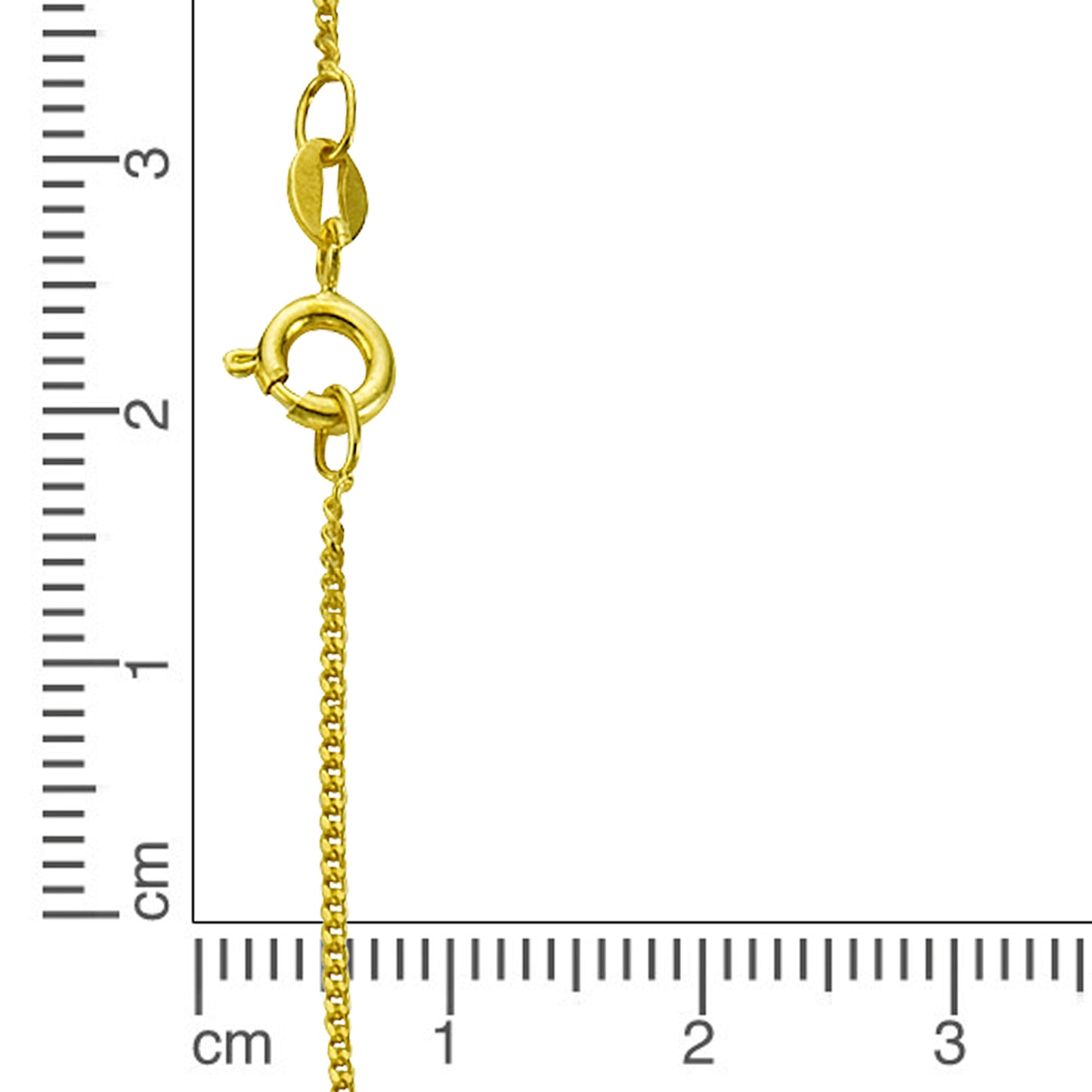 Halskette Panzerkette 925/- Sterling Silber vergoldet 45cm