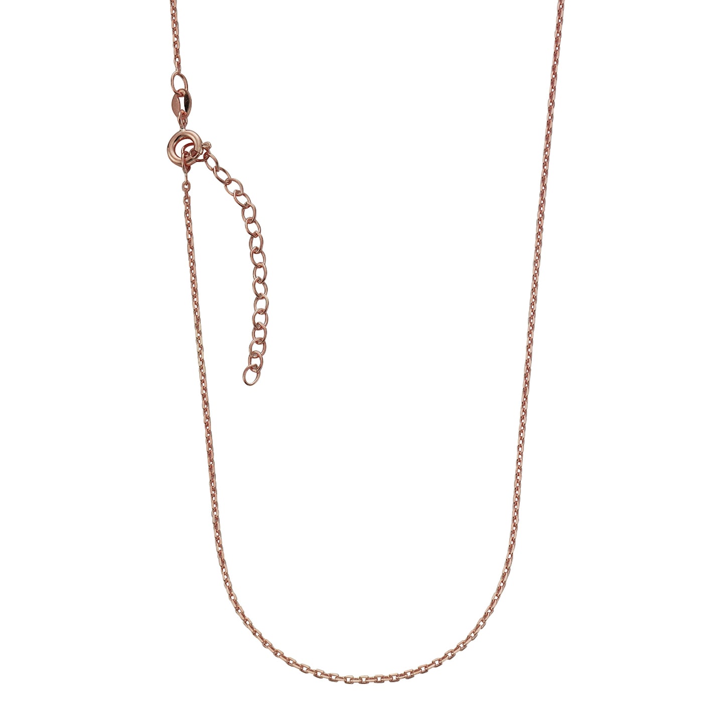 Collier Ankerkette 925/- Sterling Silber rotvergoldet 46,0cm