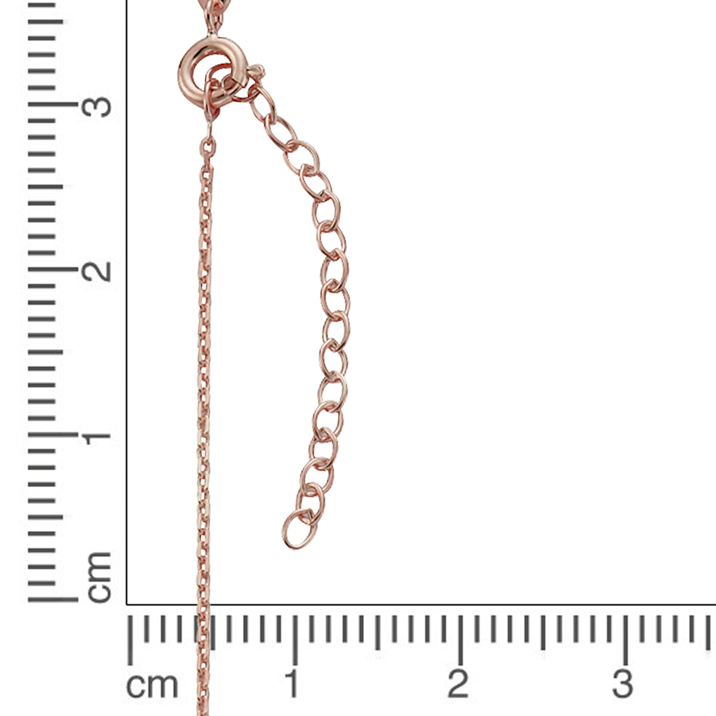 Collier Ankerkette 925/- Sterling Silber rotvergoldet 46,0cm