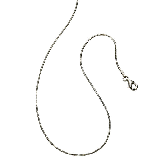 Collier Schlangenkette 925/- Sterling Silber rhodiniert 47,0cm