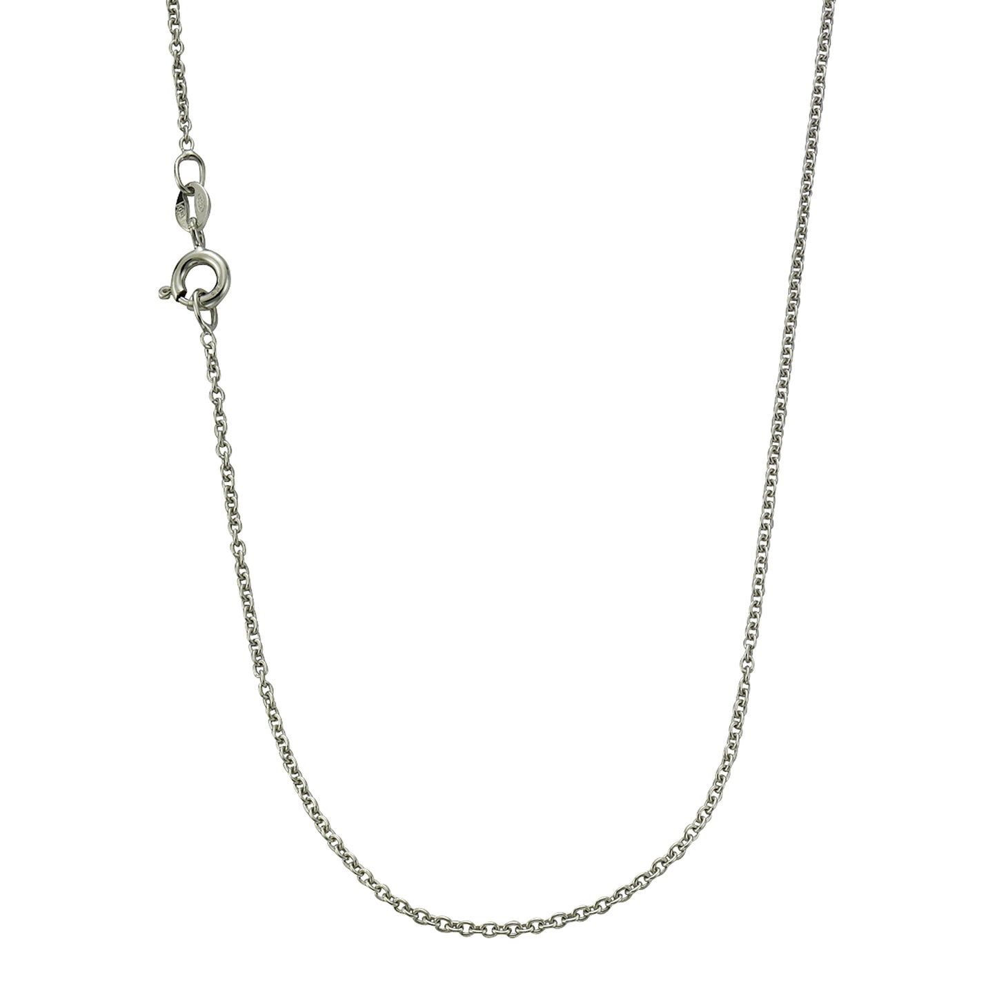 Halskette Ankerkette 925/- Sterling Silber rhodiniert 45cm