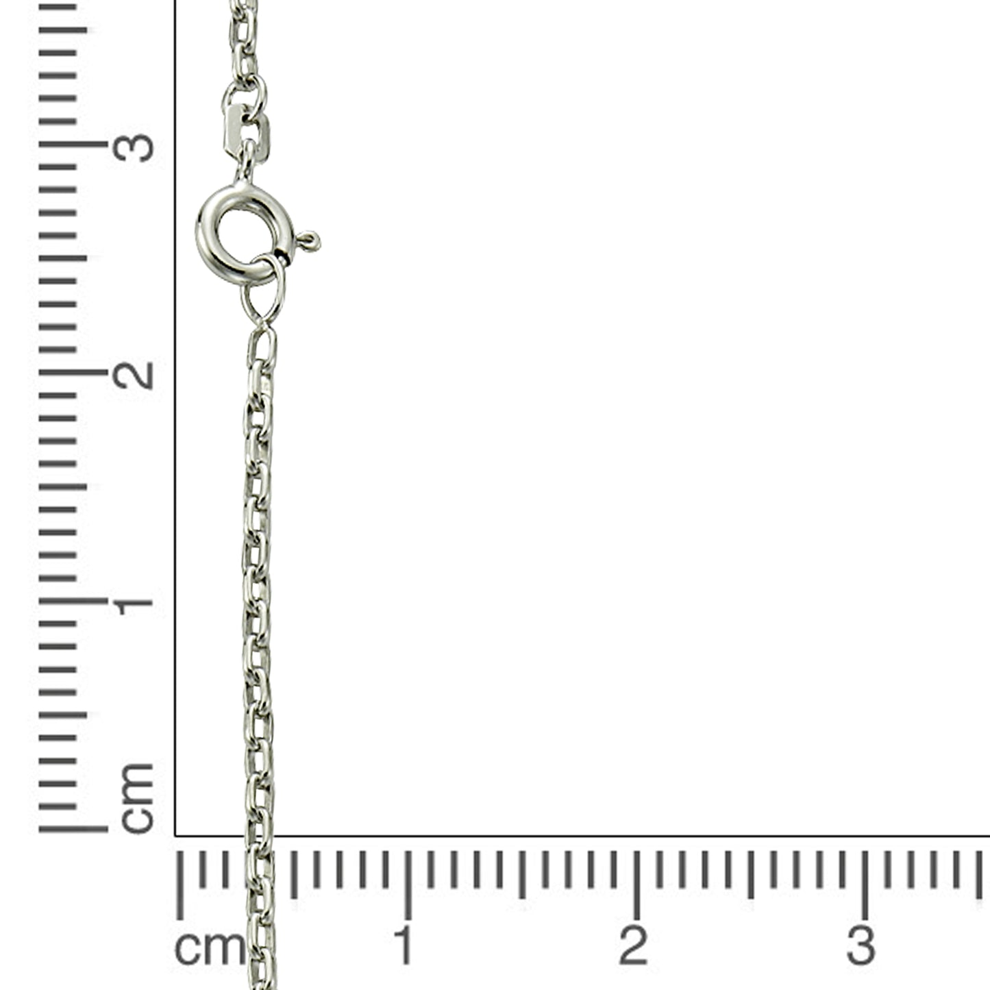 Collier Ankerkette 925/- Sterling Silber rhodiniert 60 cm