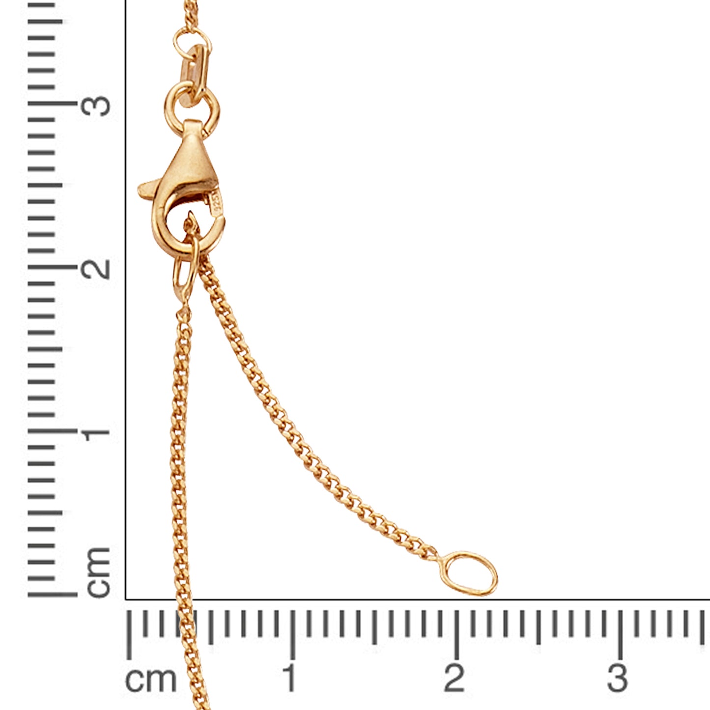 Collier Panzerkette 925/- Sterling Silber rotvergoldet 45,0cm