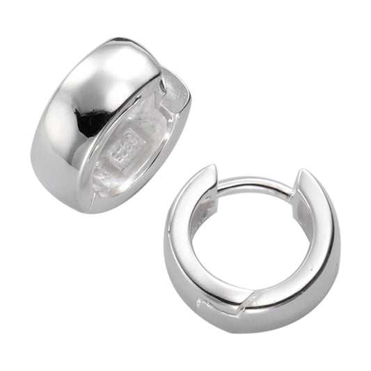 Creolen 925/- Sterling Silber rhodiniert 1,4cm