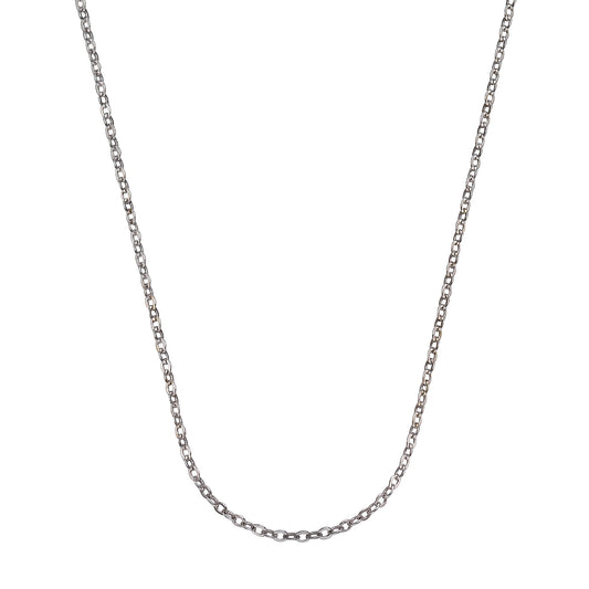 Halskette Ankerkette 333/- Gold rhodiniert 45cm