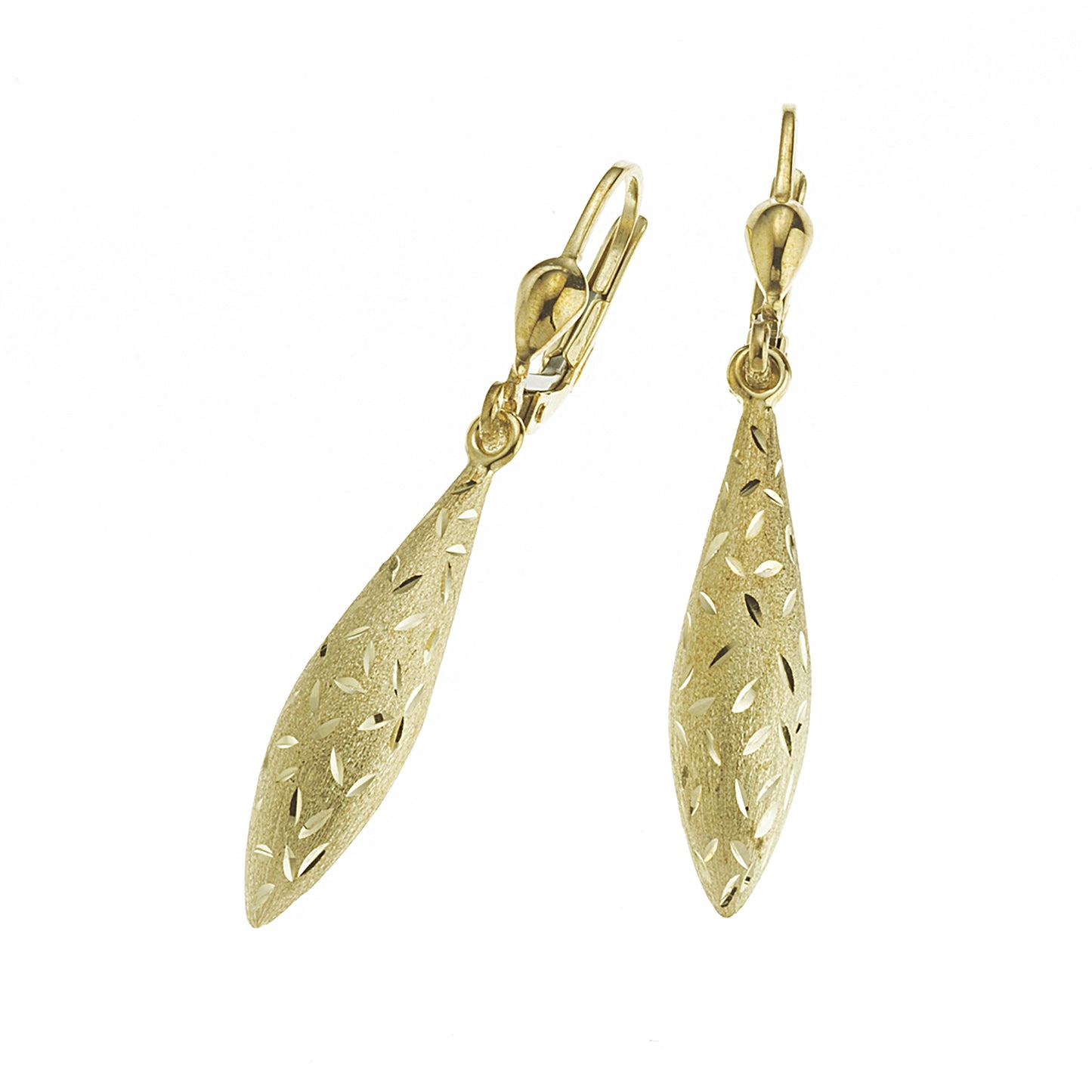 Ohrringe 333/- Gold 3,8cm ohne