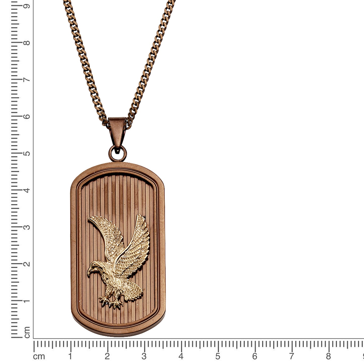 Anhänger mit Kette Panzerkette Edelstahl 50cm ohne