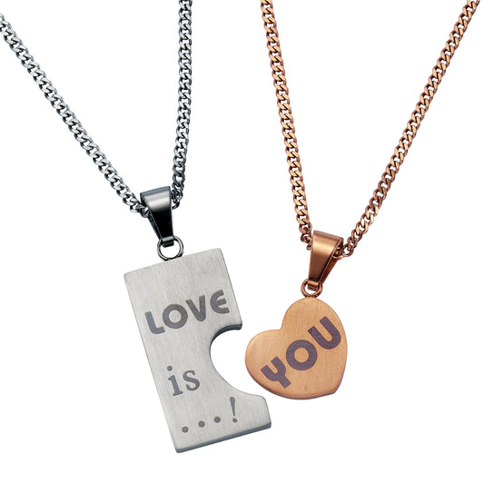 Anhänger mit Kette Panzerkette Edelstahl 50,0cm ohne