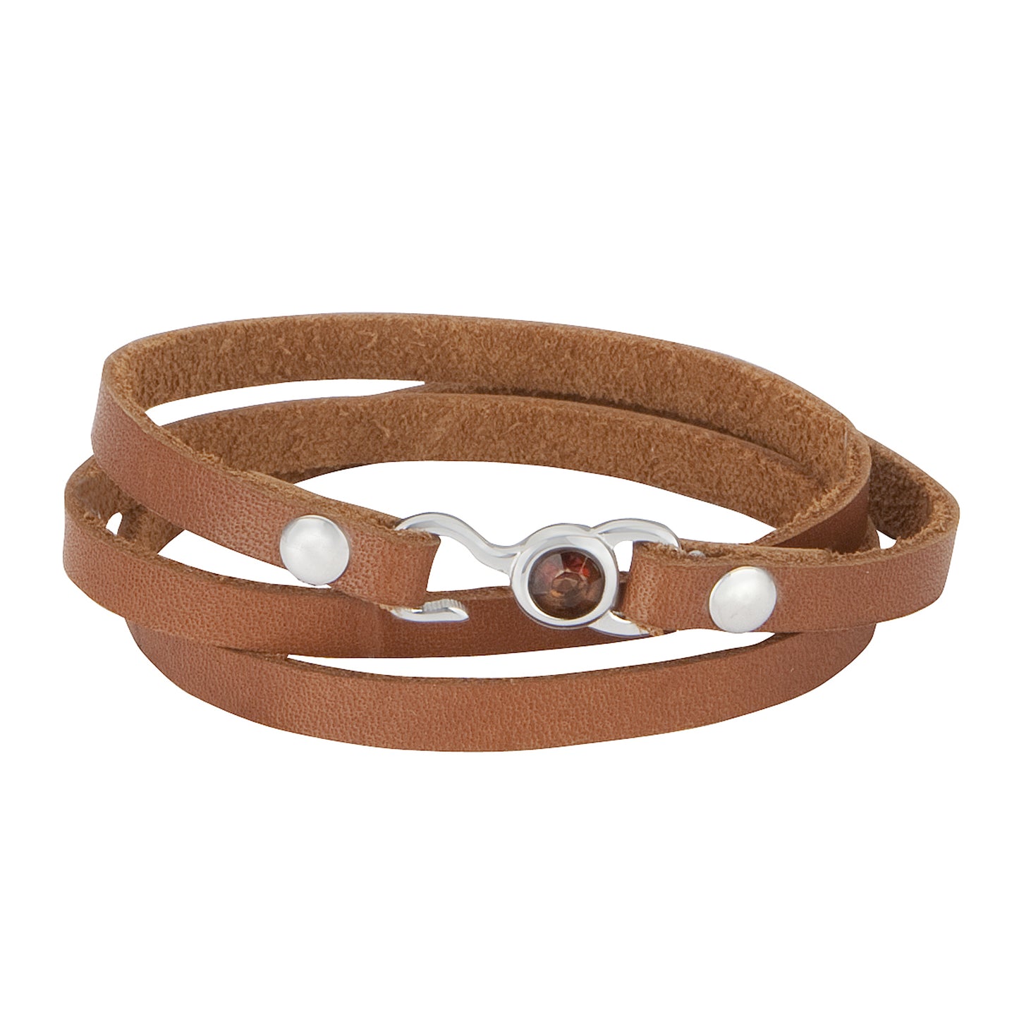 Armband Lederband Edelstahl 58cm