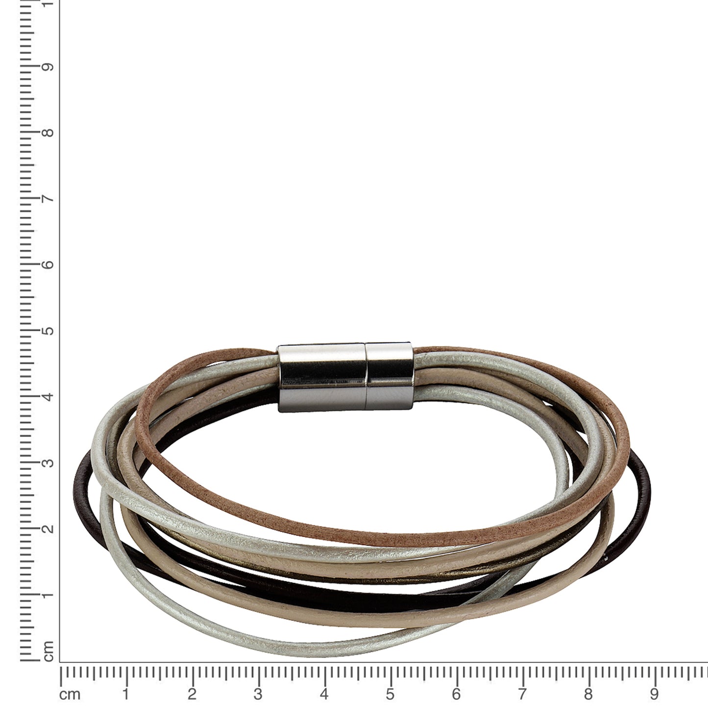 Armband Lederband Edelstahl 20cm