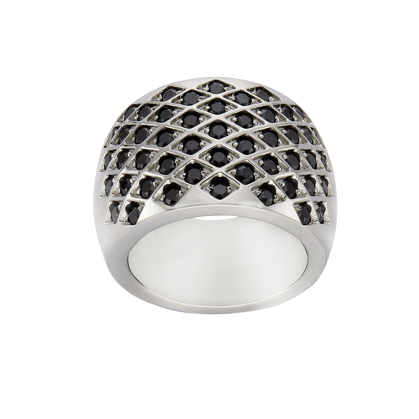 Ring Edelstahl Kristall