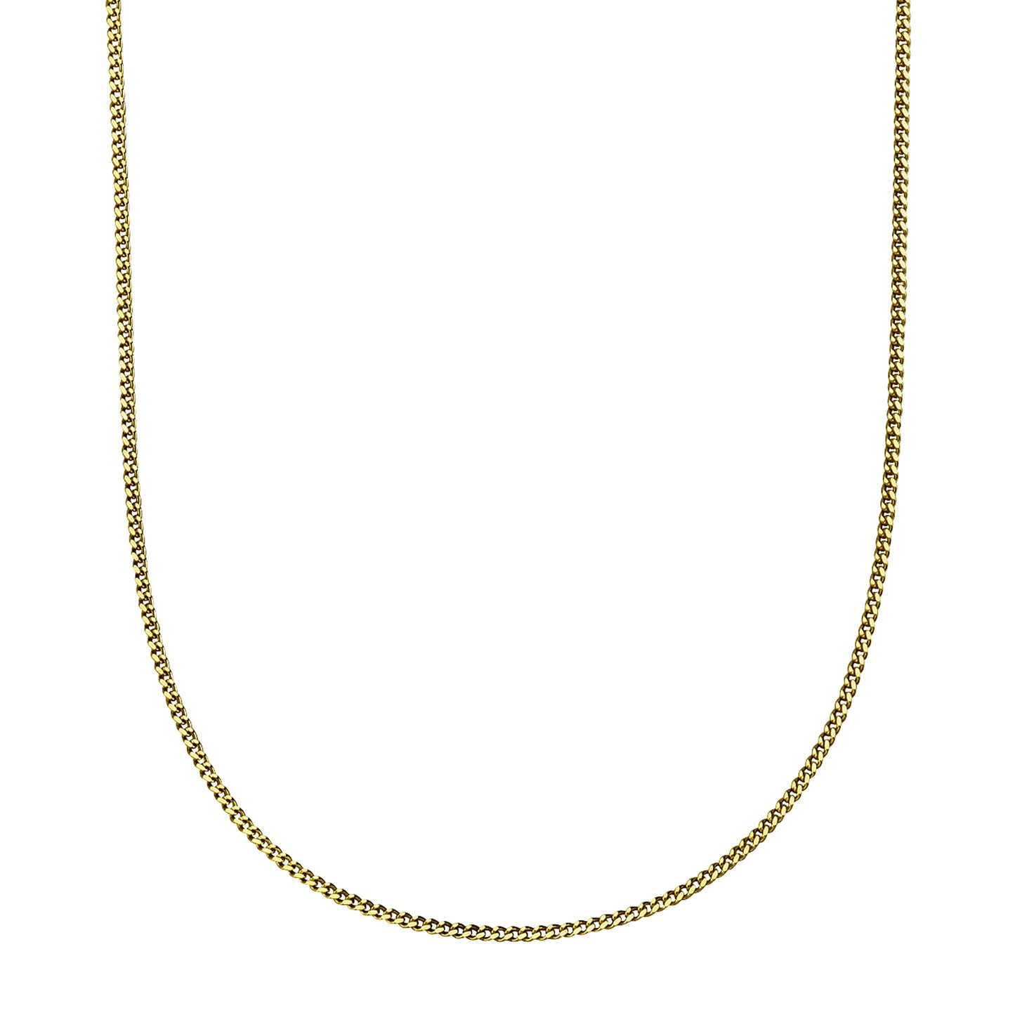 Halskette Flachpanzerkette 750/- Gold 45,0cm