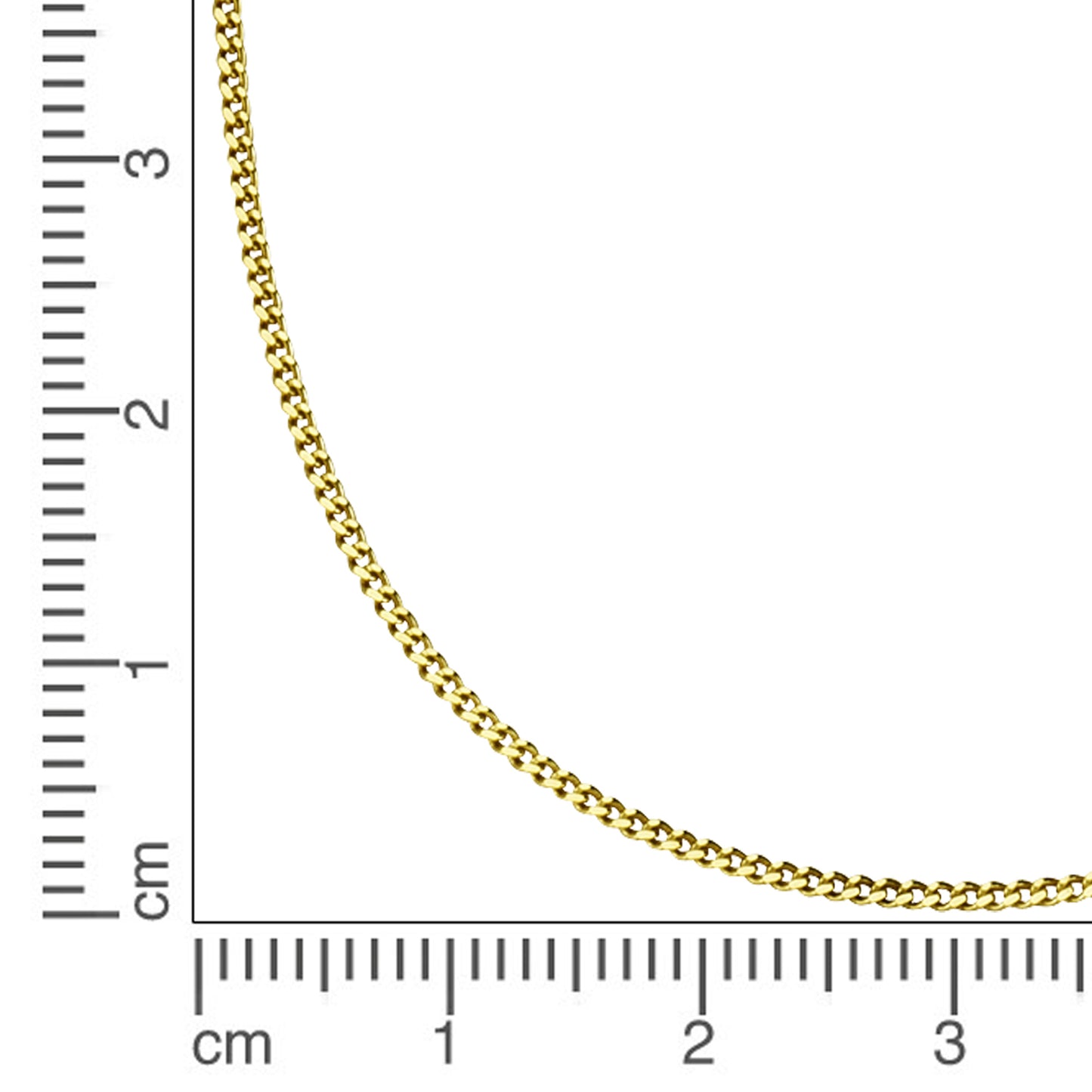 Halskette Flachpanzerkette 585/- Gold 45,0cm