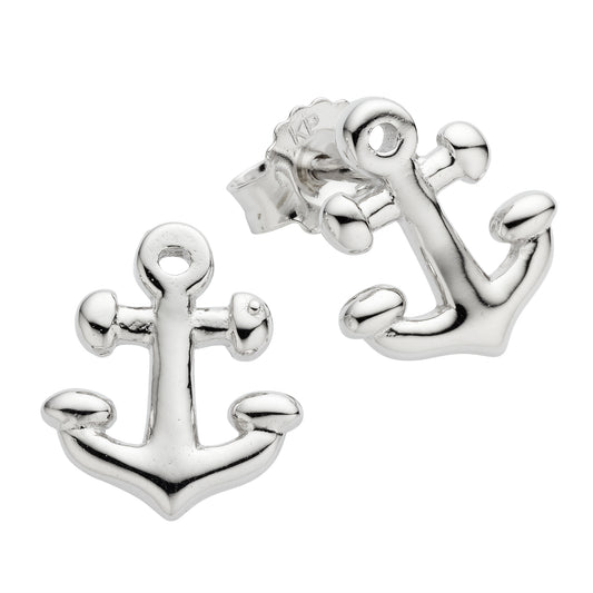 Ohrringe 925/- Sterling Silber rhodiniert 1,1cm ohne