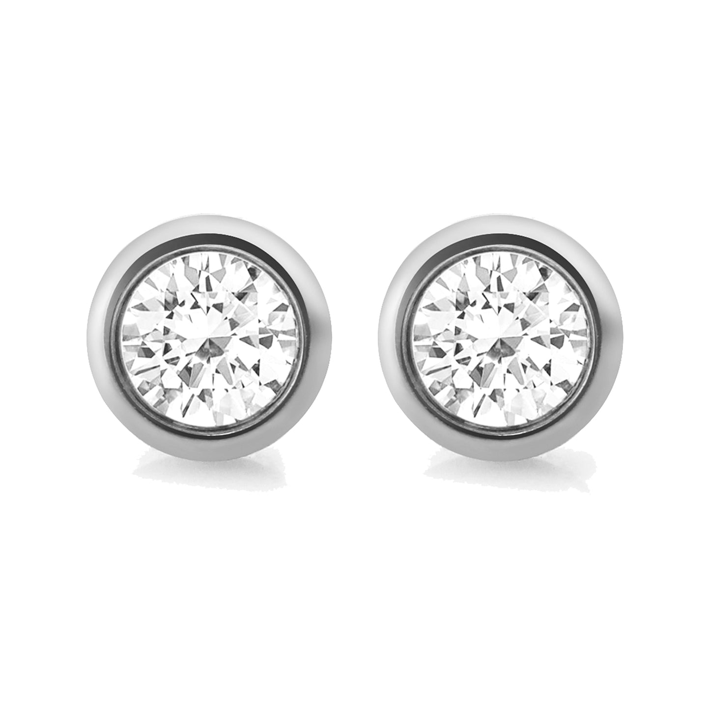 Ohrringe Edelstahl 0,6cm Zirkonia