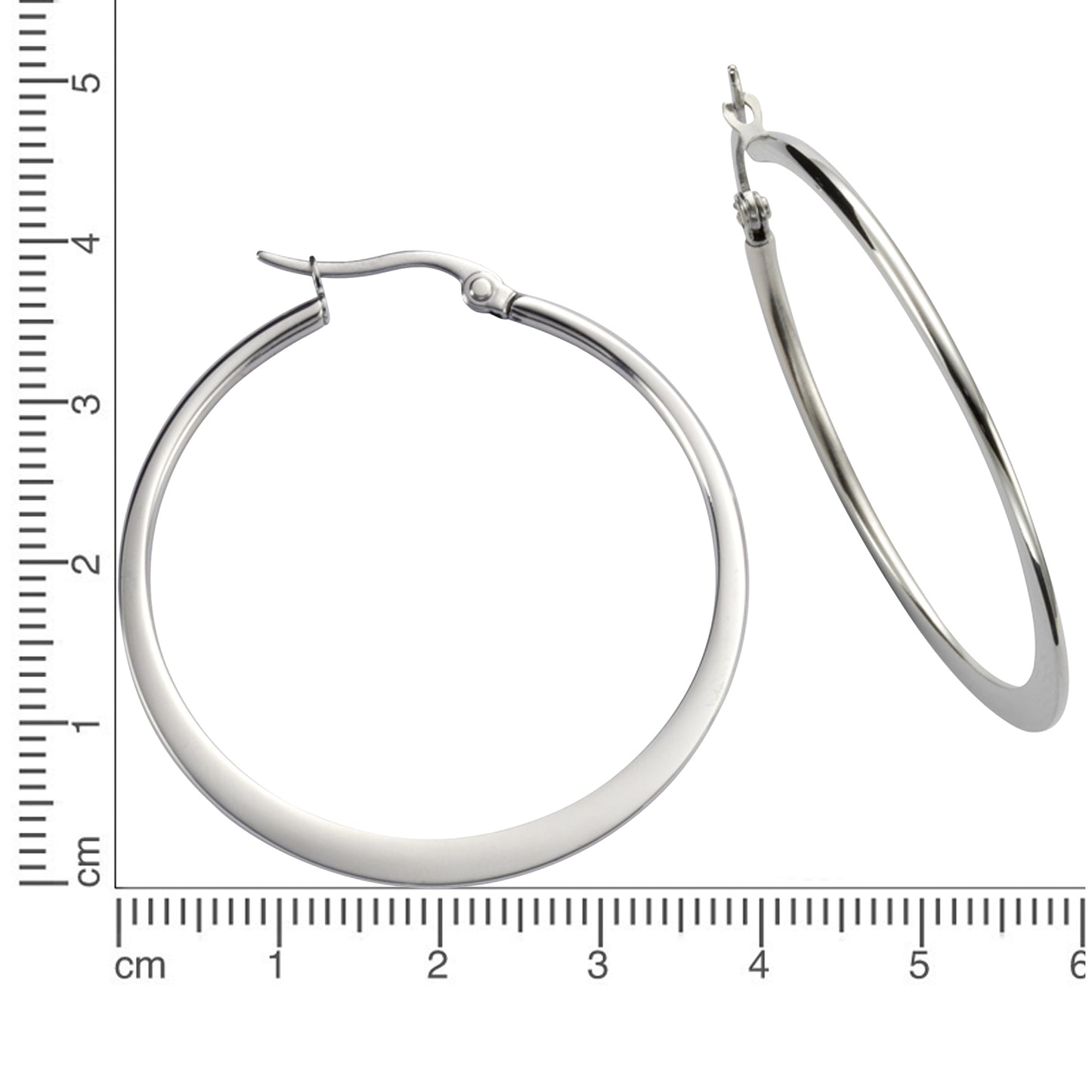 Ohrringe Edelstahl 3,9cm ohne