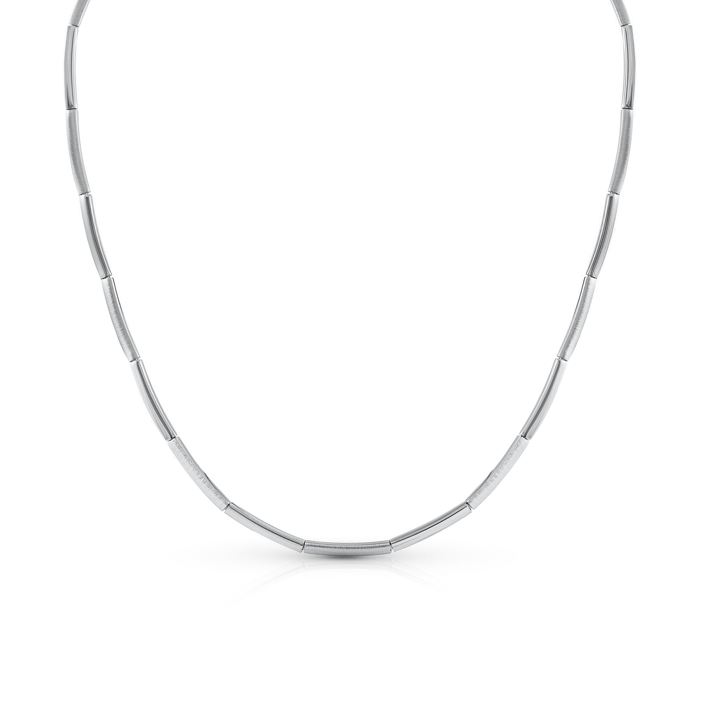 Collier Kugelkette 925/- Sterling Silber rhodiniert 45cm