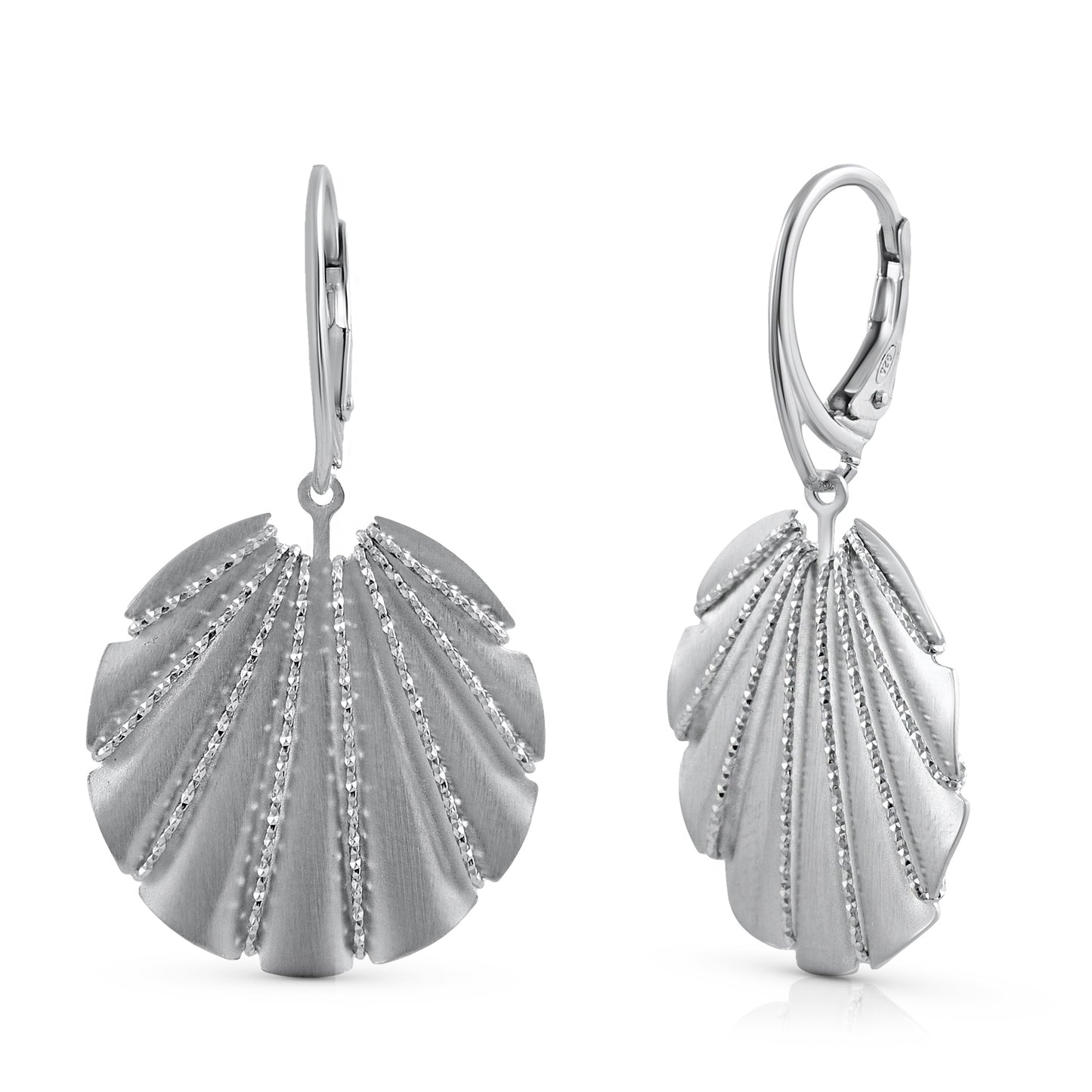 Ohrhänger 925/- Sterling Silber rhodiniert 3,8cm