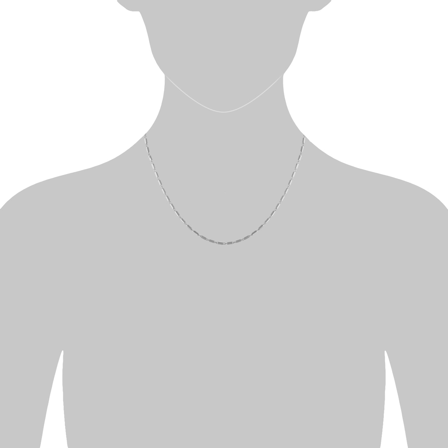 Collier 925/- Sterling Silber rhodiniert 45,0cm