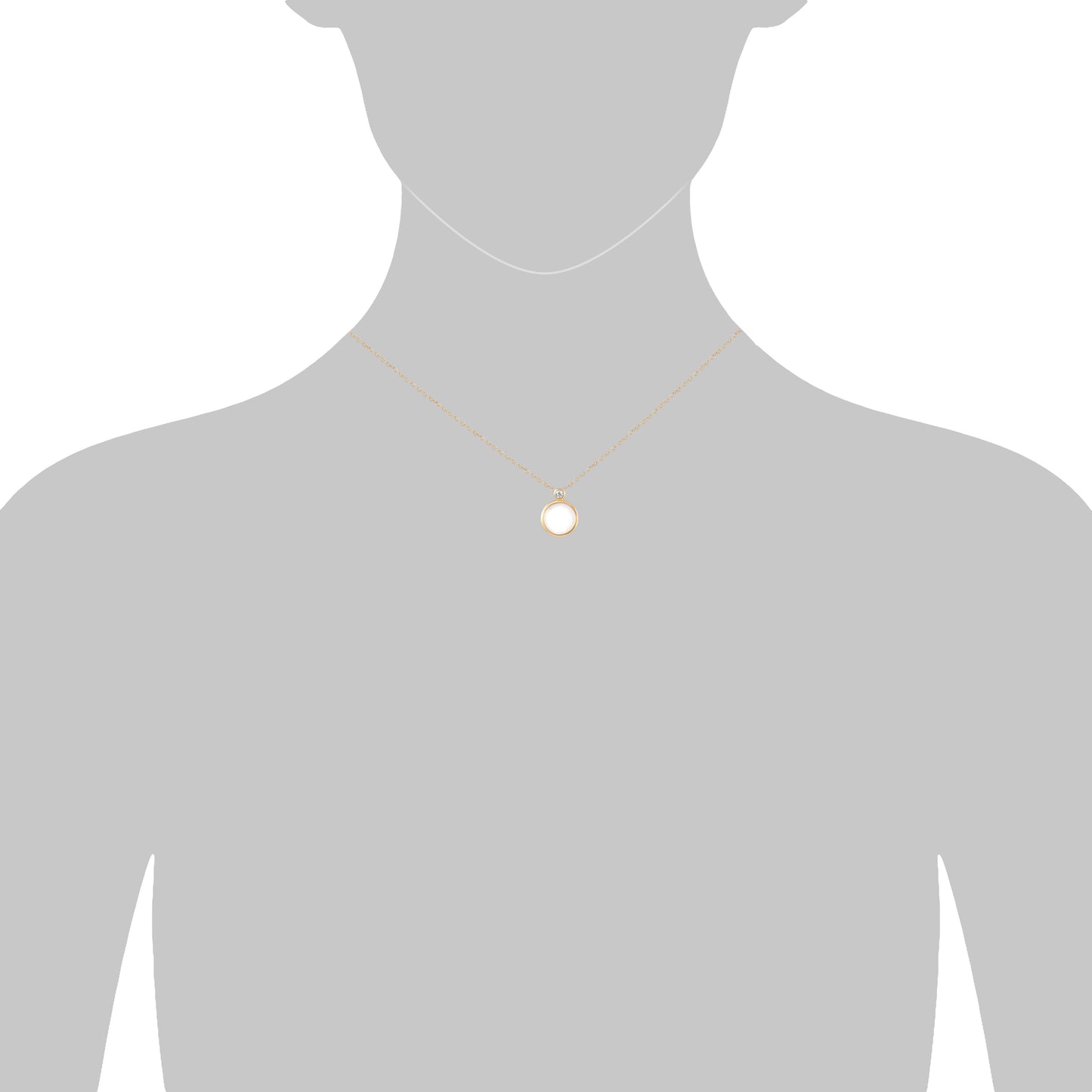 Collier 925/- Sterling Silber vergoldet 45cm Perlmutt