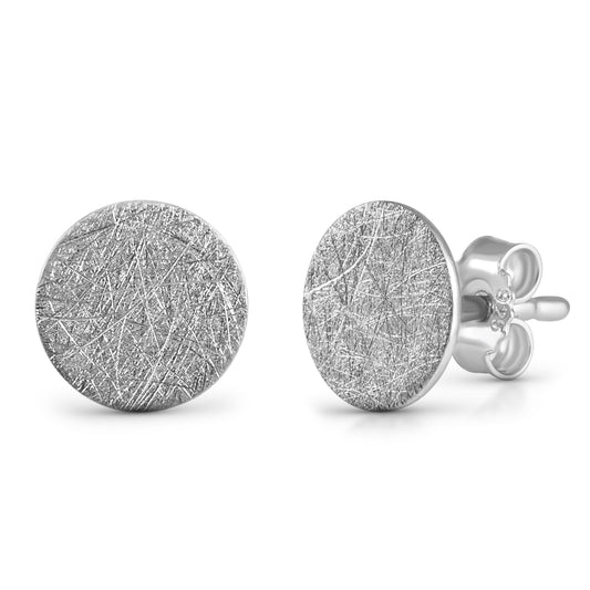 Ohrstecker 925/- Sterling Silber rhodiniert 0,8cm