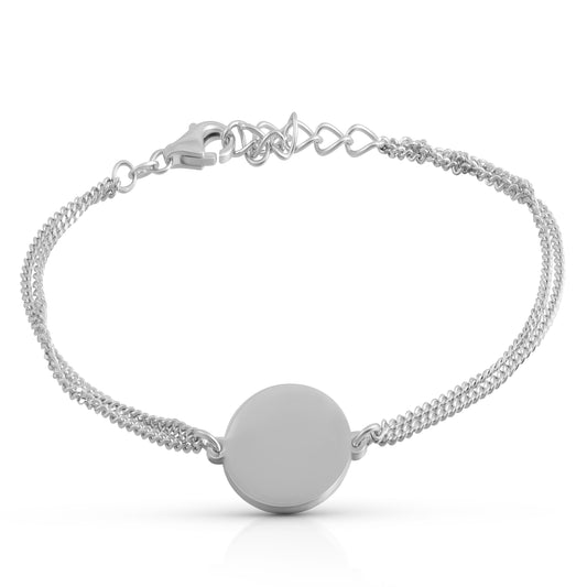 Armband 925/- Sterling Silber rhodiniert 19,0cm