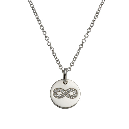 Collier Ankerkette 925/- Sterling Silber rhodiniert 47,0cm Zirkonia