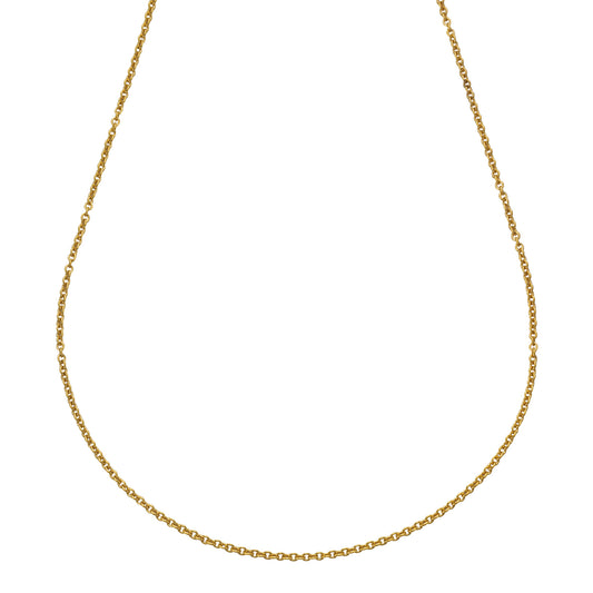 Collier Edelstahl vergoldet 45cm