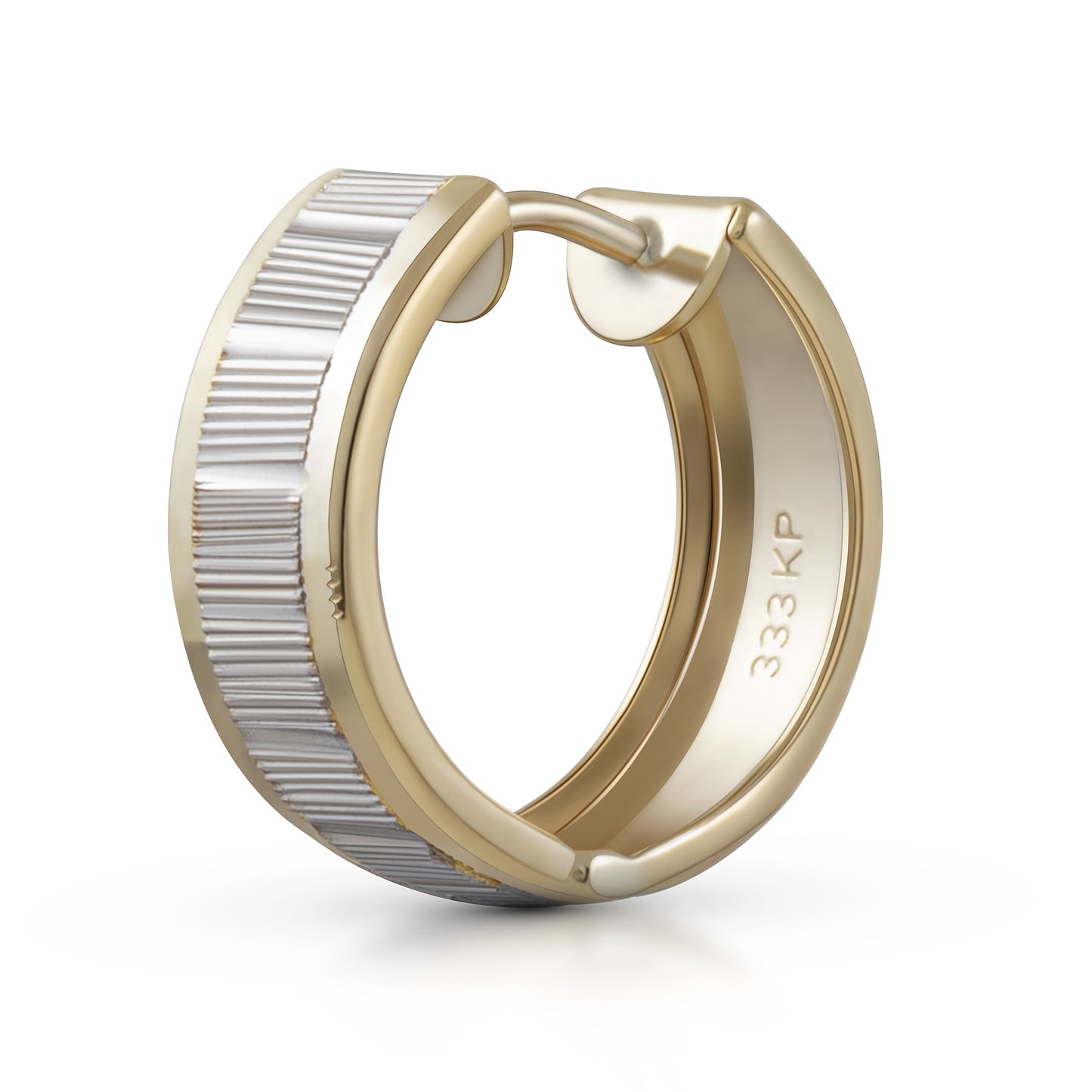 Ohrringe 333/- Gold vergoldet (teil) 1,5cm ohne