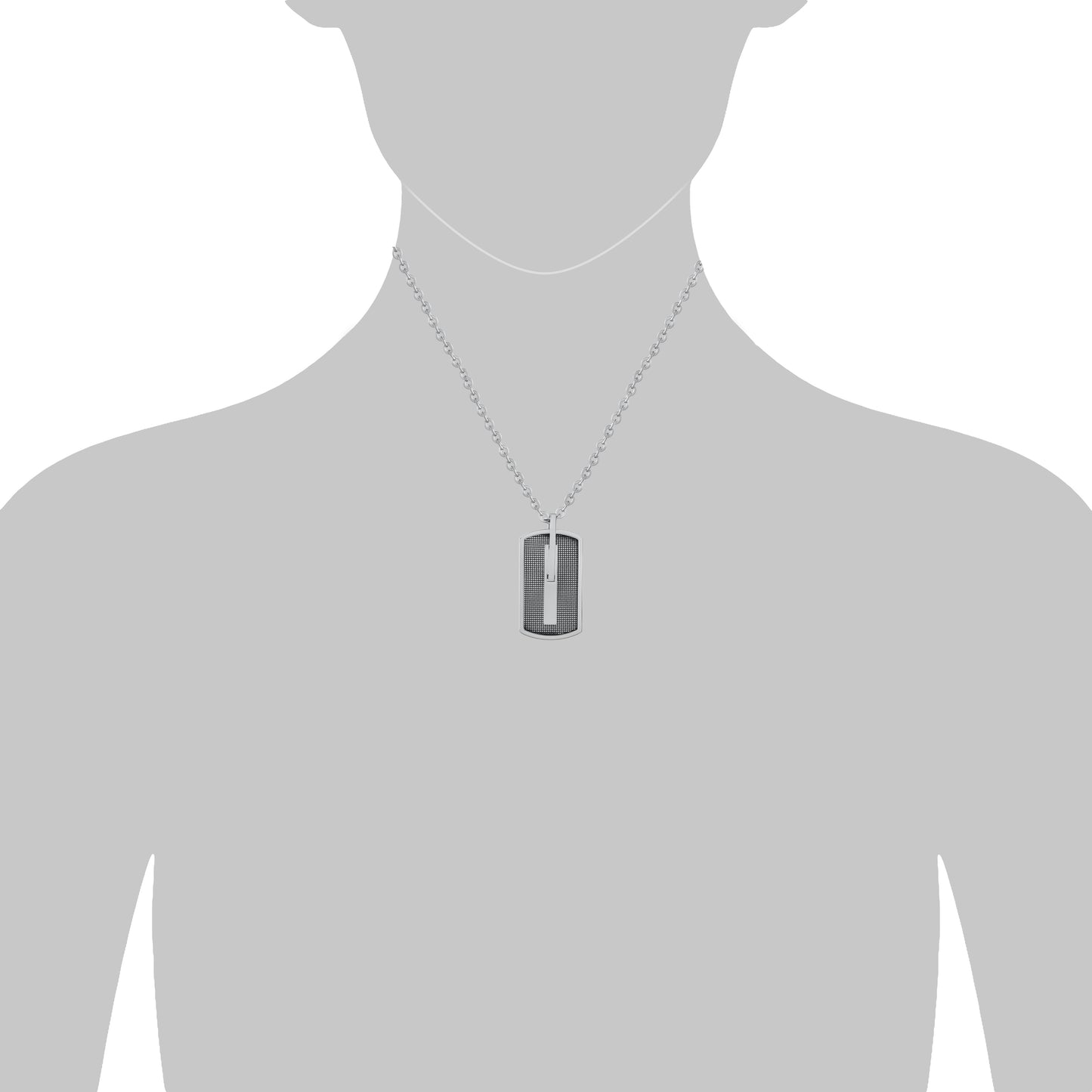 Halskette Panzerkette Edelstahl 50cm ohne