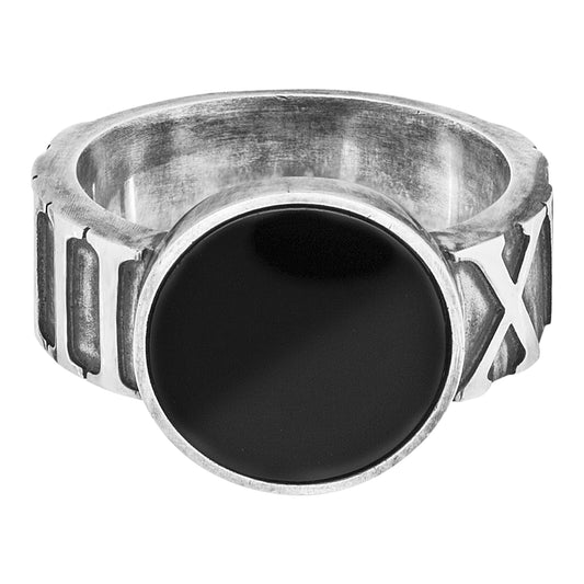 cai Ring 925/- Sterling Silber oxidiert Onyx