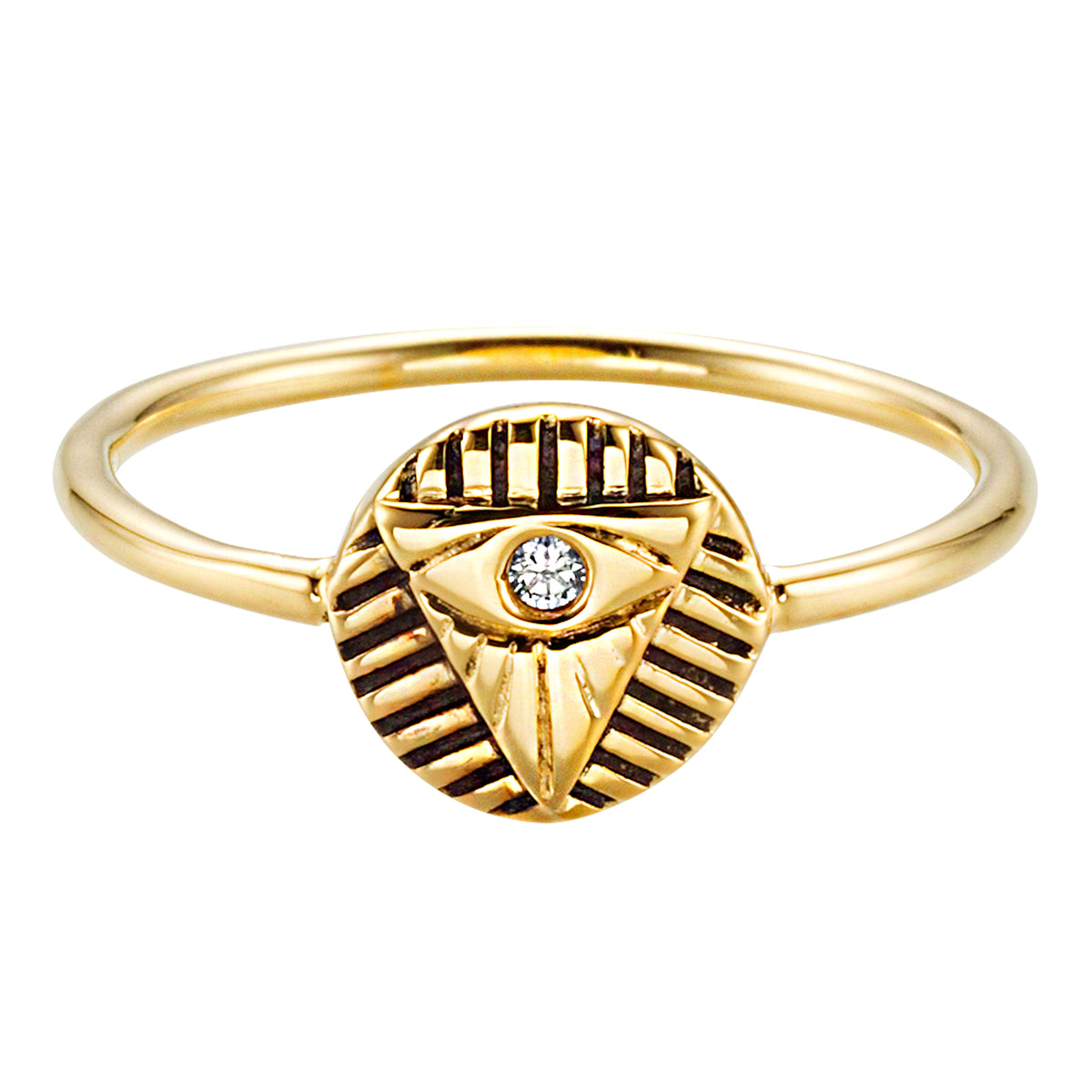 cai love Ring 925/- Sterling Silber vergoldet Zirkonia
