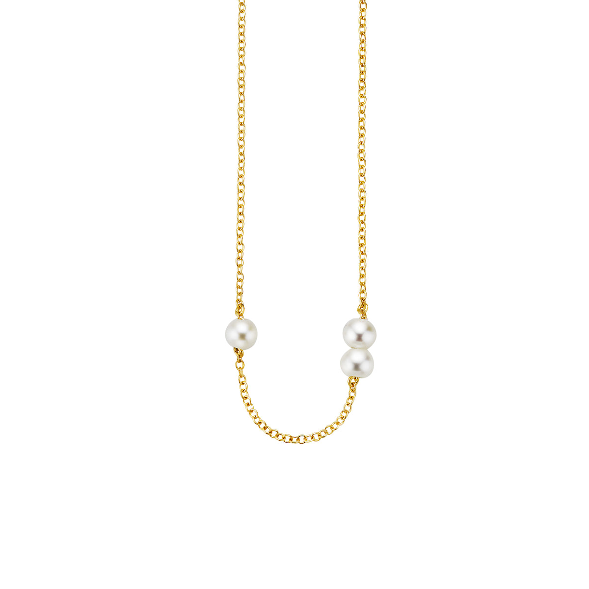 cai love Collier Ankerkette 925/- Sterling Silber vergoldet 42,0cm