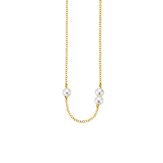 cai love Collier Ankerkette 925/- Sterling Silber vergoldet 42,0cm