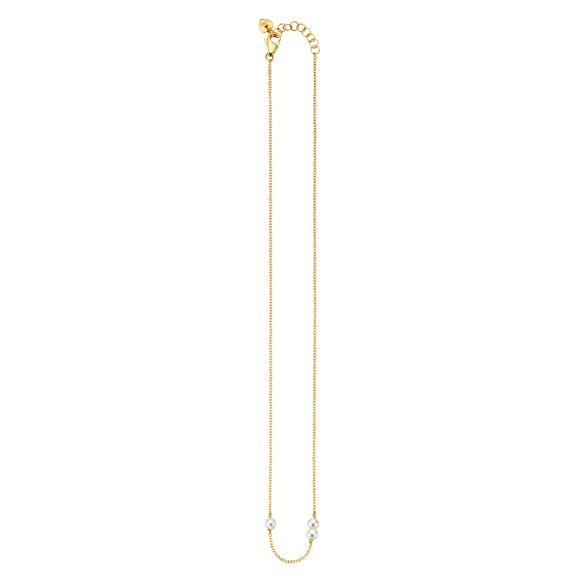 cai love Collier Ankerkette 925/- Sterling Silber vergoldet 42,0cm