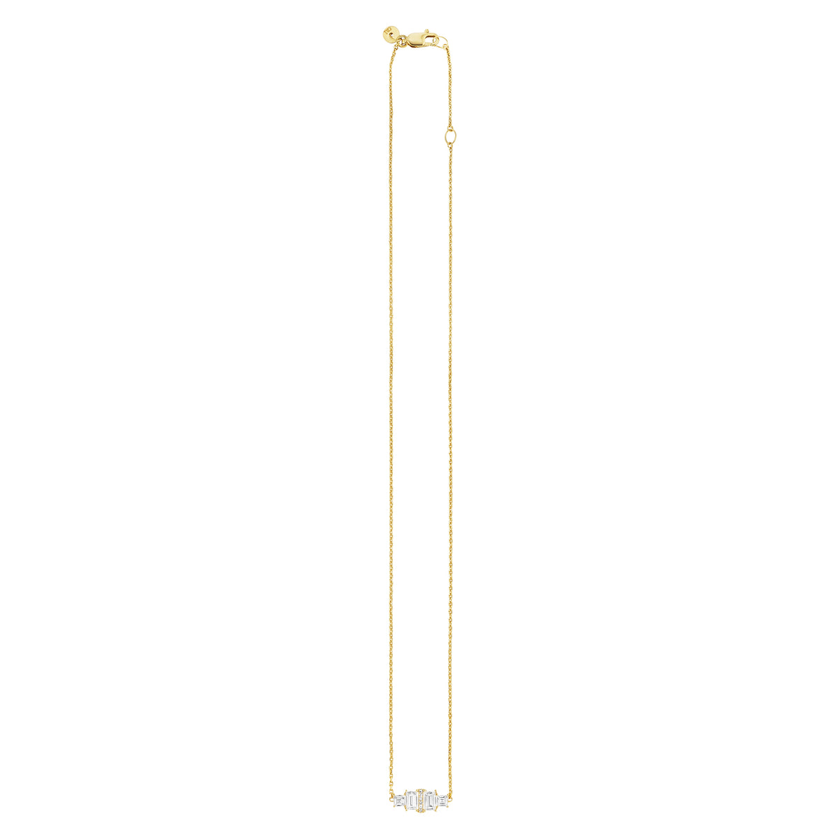 cai Halskette Ankerkette 925/- Sterling Silber vergoldet 45,0cm Topas 1,022ct