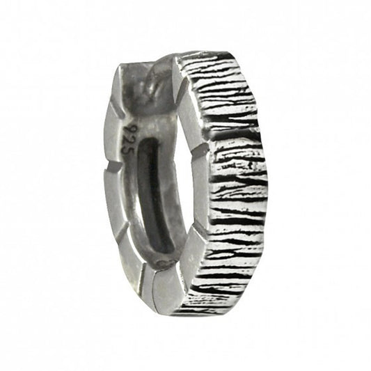 cai Einzel-Ohrring 925/- Sterling Silber oxidiert 1,3cm ohne Stein 0,176ct