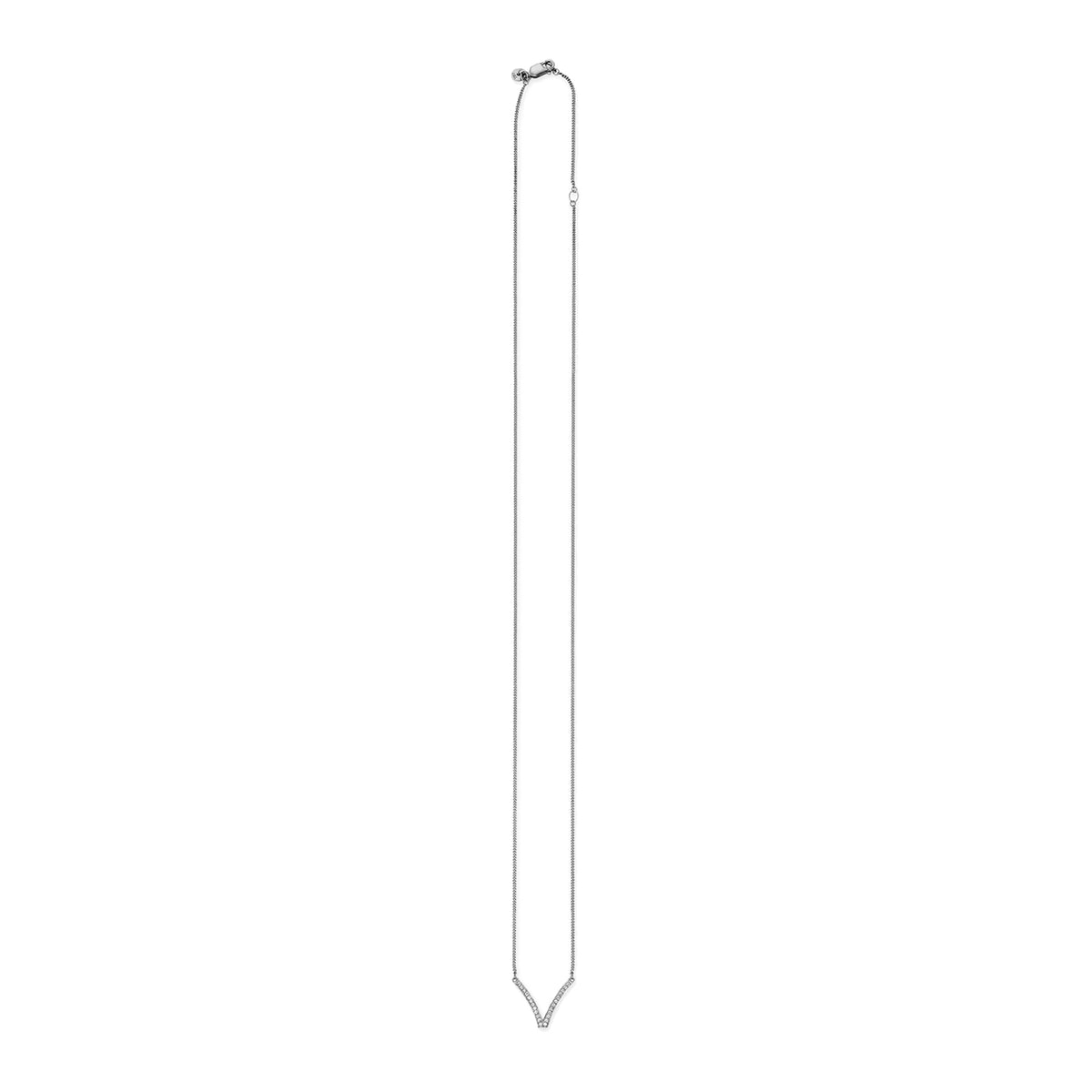 cai Collier Flachpanzerkette 925/- Sterling Silber rhodiniert 65,0cm Topas 0,240ct