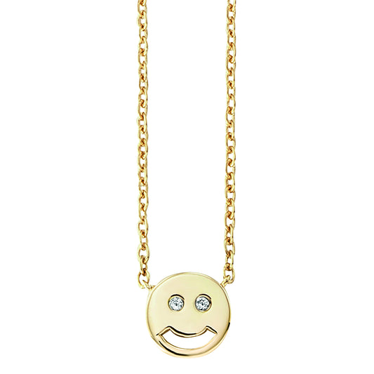 cai love Collier Ankerkette 925/- Sterling Silber vergoldet 44,0cm Zirkonia