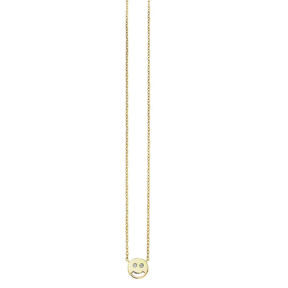 cai love Collier Ankerkette 925/- Sterling Silber vergoldet 44,0cm Zirkonia