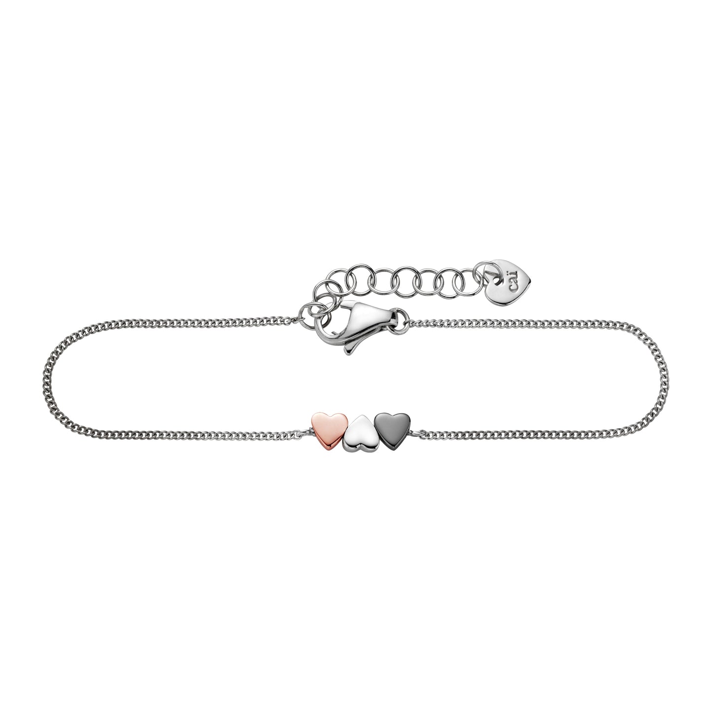 cai Armband keine / nicht relevant 925/- Sterling Silber rhodiniert 15cm ohne Stein