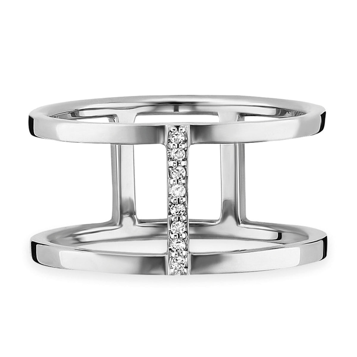 cai Ring 925/- Sterling Silber rhodiniert Topas 0,036ct