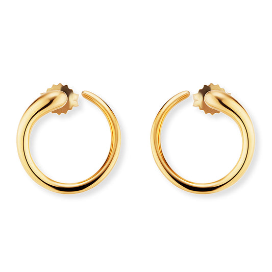 cai Creolen 925/- Sterling Silber vergoldet 1,9cm ohne Stein