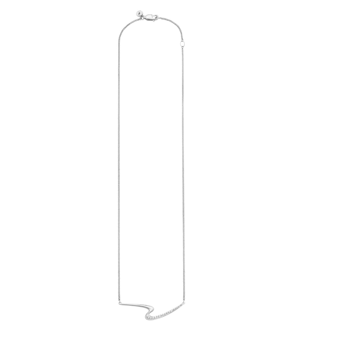 cai Collier Panzerkette 925/- Sterling Silber rhodiniert 45,0cm Topas