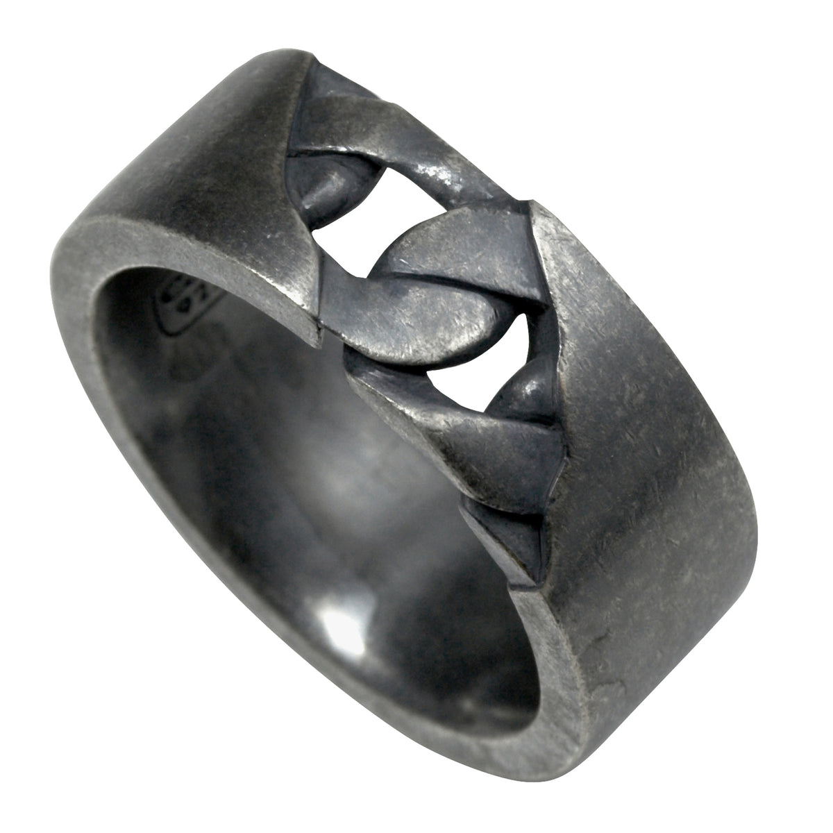 cai Ring 925/- Sterling Silber oxidiert ohne Stein