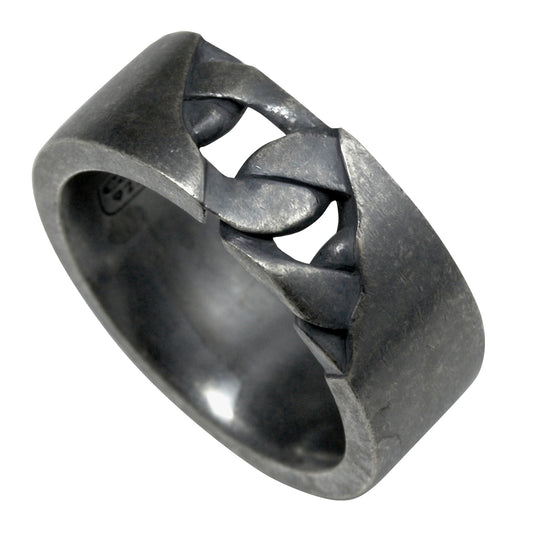 cai Ring 925/- Sterling Silber oxidiert ohne Stein