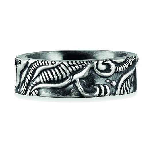 cai Ring 925/- Sterling Silber oxidiert ohne Stein